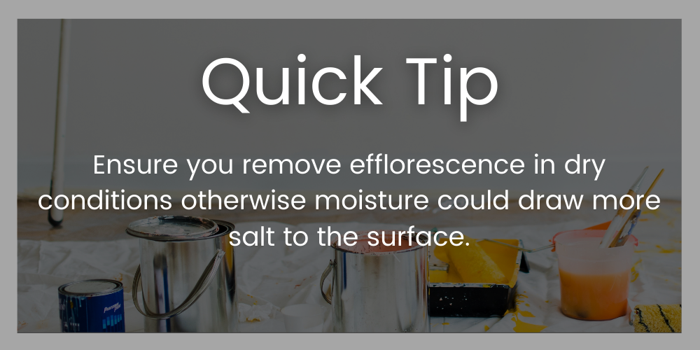 Tips for removing brick efflorescence